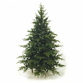 Albero di Natale 210 cm Effetto Reale Abete Natalizio in PE e PVC RUDOLPH