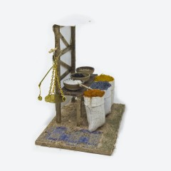 Banchetto Spezie Miniatura per Presepe