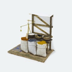 Banchetto Spezie Miniatura per Presepe
