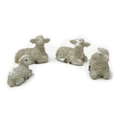 Set 4 Pecore in Resina 3 cm 10055