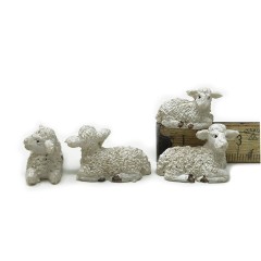 Set 4 Pecore in Resina 3 cm 10055