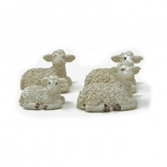Set 4 Pecore in Resina 3 cm 10055