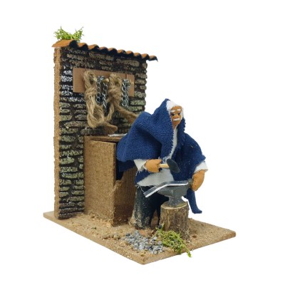 Il Fabbro Pastore per Presepe in Movimento 14x9 cm 79220
