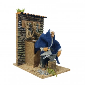 Il Fabbro Pastore per Presepe in Movimento 14x9 cm 79220