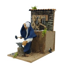 Il Fabbro Pastore per Presepe in Movimento 14x9 cm 79220