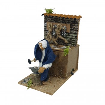 Il Fabbro Pastore per Presepe in Movimento 14x9 cm 79220