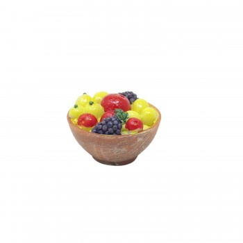 Cesto di Frutta 4 cm Miniatura per Presepe in Resina 11280
