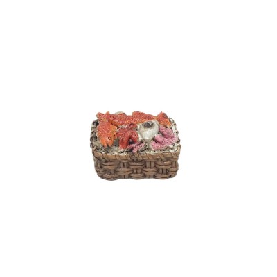 Cesto di Pesce 4 cm Miniatura per Presepe in Resina 11277
