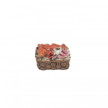 Cesto di Pesce 4 cm Miniatura per Presepe in Resina 11277