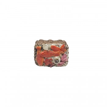 Cesto di Pesce 4 cm Miniatura per Presepe in Resina 11277