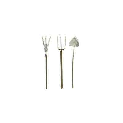 Set 3 Attrezzi da Contadino in Miniatura per Presepe 86004