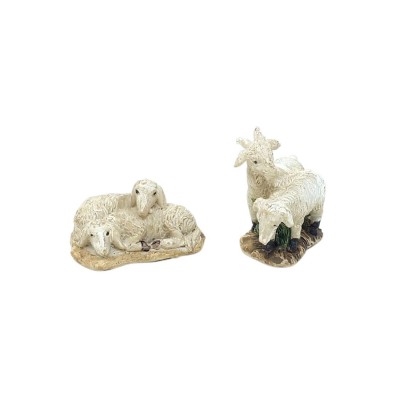 Pecore in Gruppo in Resina 3/4 cm 10846