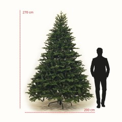 Albero di Natale Realistico in Polietilene e PVC 270 cm Comet