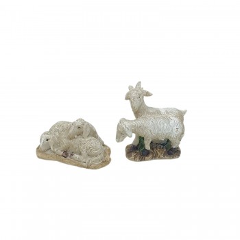 Pecore in Gruppo in Resina 3/4 cm 10846