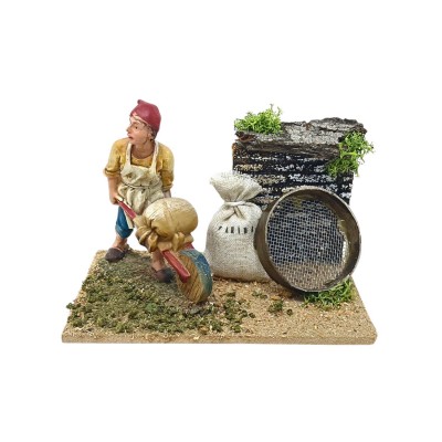 Scena con Panettiere per Presepe 14x9 cm
