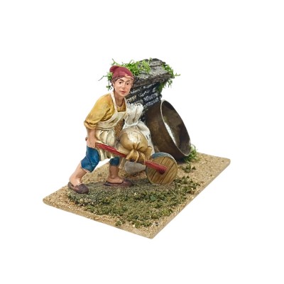 Scena con Panettiere per Presepe 14x9 cm