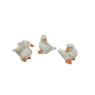 Papere in Resina per Presepe 3 modelli 3x1,5x3 cm 10965