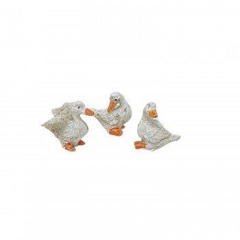 Papere in Resina per Presepe 3 modelli 3x1,5x3 cm 10965