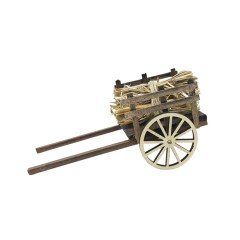 Carretto per presepe con Paglia 15x7 cm 79261