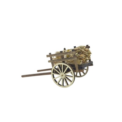 Carretto per presepe con Paglia 15x7 cm 79261