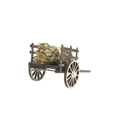 Carretto per presepe con Paglia 15x7 cm 79261