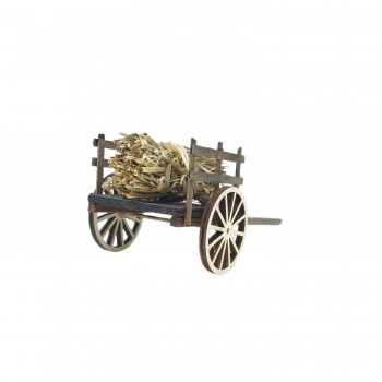 Carretto per presepe con Paglia 15x7 cm 79261