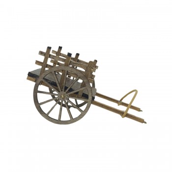 Carretto in Legno Miniatura per Presepe 15x10 cm 79260