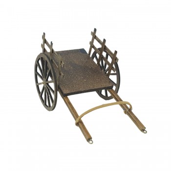 Carretto in Legno Miniatura per Presepe 15x10 cm 79260