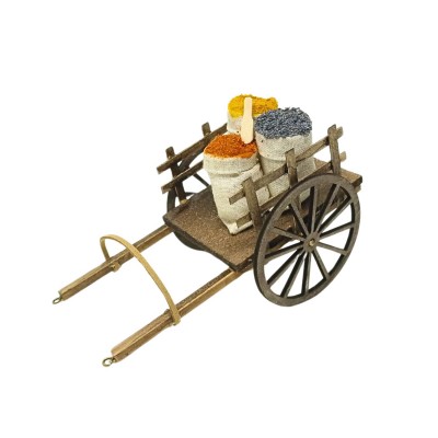 Carretto con Spezie Miniatura per Presepe 15x10 cm 79262
