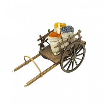 Carretto con Spezie Miniatura per Presepe 15x10 cm 79262