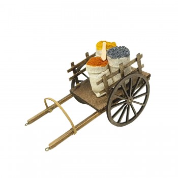 Carretto con Spezie Miniatura per Presepe 15x10 cm 79262