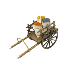 Carretto con Spezie Miniatura per Presepe 15x10 cm 79262