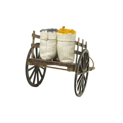 Carretto con Spezie Miniatura per Presepe 15x10 cm 79262