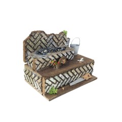 Fucina Fabbro con Lampada Effetto Fuoco 15x10 cm 11392
