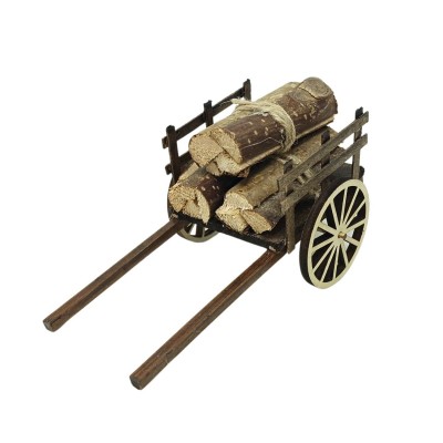 Carretto con Carico di Legna per Presepe