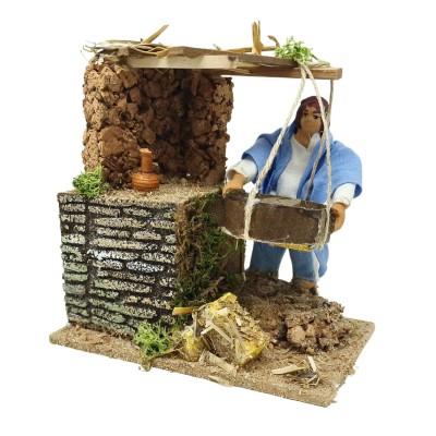 Pastore per Presepe in Movimento 14x9 cm Il Cernitore 79018