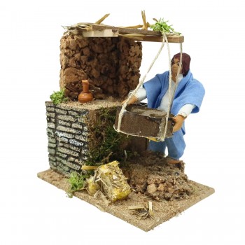 Pastore per Presepe in Movimento 14x9 cm Il Cernitore 79018