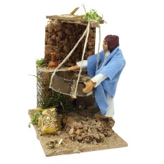 Pastore per Presepe in Movimento 14x9 cm Il Cernitore 79018