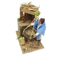 Pastore per Presepe in Movimento 14x9 cm Il Cernitore 79018