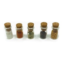 Set 5 Barattoli con Spezie in Miniatura Presepe 79336
