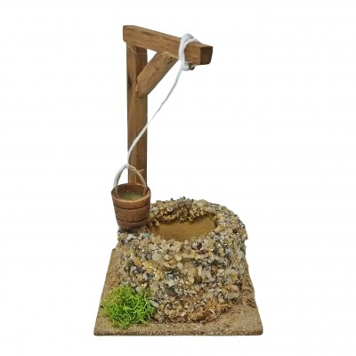 Pozzo con Secchio 15 cm in Miniatura per Presepe