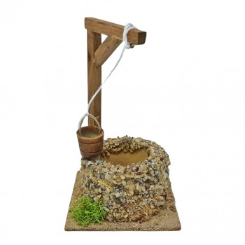 Pozzo con Secchio 15 cm in Miniatura per Presepe