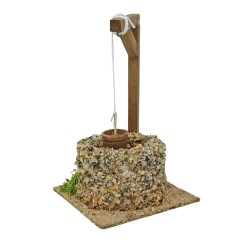 Pozzo con Secchio 15 cm in Miniatura per Presepe