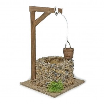 Pozzo con Secchio 15 cm in Miniatura per Presepe