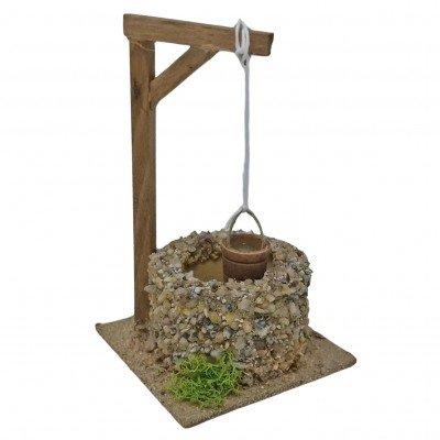 Pozzo con Secchio 15 cm in Miniatura per Presepe