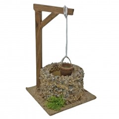 Pozzo con Secchio 15 cm in Miniatura per Presepe