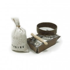 Set 4 Pezzi da Panettiere Miniatura per Presepe