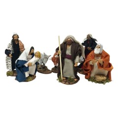 Natività in Terracotta di Caltagirone 8 Statuine 12 cm 79105