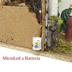 Grotta per Presepe con Natività e Luci 35x25 cm 79342