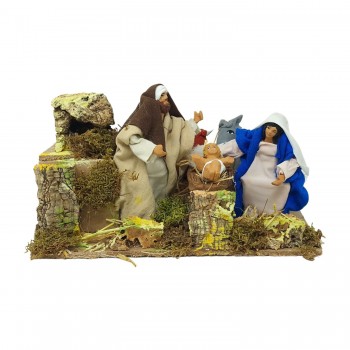 Natività in Movimento 5 Personaggi 23x18 cm